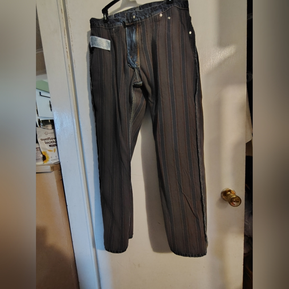 Carhartt Flannel Lined Relaxed Fit Five Pocket Jeans 33 X 30 - Picture 11 of 12